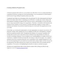 Two business cover letter examples: Creating A Business Proposal Letter