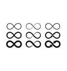 The infinity symbol, often used in mathematics, represents a. Infinity Tattoo Vector Images Over 990