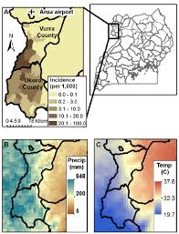 Spatial Distributions Of Plague Temperature And Rainfall