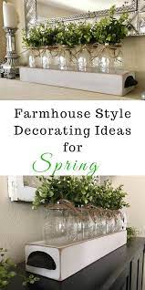 5 Quart Mason Jar Centerpiece Farmhouse Table Decor Boxwood Table Centerpiece Rustic Mason Jar Farmhouse Table Decor Easy Home Decor Mason Jar Centerpieces