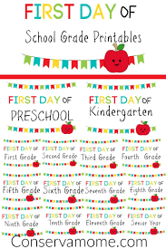 Free printable closed for the 4th signs. Conservamom Free Printable First Day Of School Signs Prek 12th Grade Conservamom