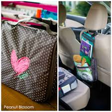 Awesome Use For The Hanging Cosmetic Bag By Thirty One Use It To Organize Kid Stuff From The Back Of A Car Seat O Road Trip With Kids Toddler Travel Road