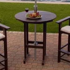 Polywood La Casa Cafe Bar Table Wayfair In 2020 Outdoor Bar Table Metal Dining Table Patio Bar Set