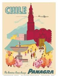 Chile Plaza De Armas Santiago Panagra Pan American Grace Airways Prints C Bush Allposters Com In 2020 Retro Travel Poster Vintage Travel Posters Travel Posters