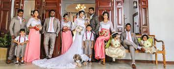 Wedding group photos in sri lanka. Sri Lankan Wedding Wedding Group Flower Girls Padgeboys Bridesmaids Bridesmaid Wedding Dresses Bridesmaid Dresses