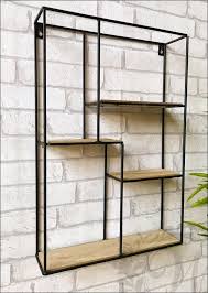 rectangle wall unit retro wood