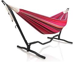 Holifine 200 X 150 Cm Mehrpersonen Hangematte Hammock Mit Hangemattengestell Belastbarkeit Bis 150 Kg Rot Hangemattengestell Hangematte Ideen Sessel