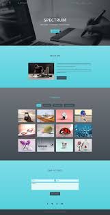 Spectrum Free One Page Portfolio Bootstrap Website Template Portfolio Templates Web Design Bootstrap Template