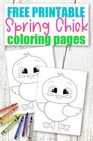 Everyone loves color by numbers, kids and adults alike. Free Printable Baby Chick Coloring Page Simple Mom Project