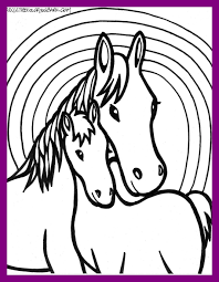 Maybe you would like to learn more about one of these? Easy Horse Coloring Pages For Kids Drawing With Crayons