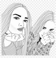 It is sure to have all your kids' disney favorites! Friends Tumblr Outlines Girls Chicas Clipart 624625 Pikpng