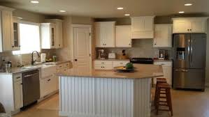Modern Farmhouse Kitchen Sherwin Williams Swiss Coffee Colored Shaker Cabinets Golden Garnett Granite Count Kitchen Modern Farmhouse Kitchens Shaker Cabinets