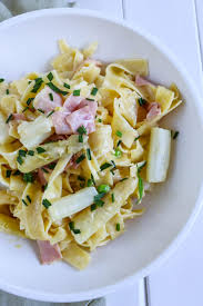 Spargel Pasta Mit Schinken In 2020 Spargel Pasta Spargelgerichte Spargel Nudeln