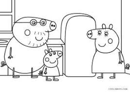Peppa pig house coloring page. Free Printable Peppa Pig Coloring Pages For Kids