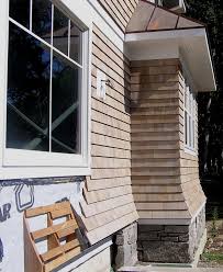 How to stain cedar siding. Prefabricated Wall Flare W Custom Flare Corners Cedar Shingle Siding Shingle House Shingle Siding
