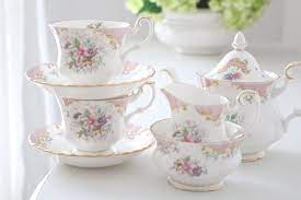 Tea Set English Bone China Tea For Two Tea Set 8 Pieces Tea Party Gifts For Her Wedding Gift Inspiration Ca 1970s Bone China Tea Wedding Gift Inspiration Tea Set