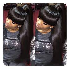 Blonde bangs for black girl. 97 Amazing Ponytail With Bangs Hairstyles