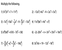 Multiply a polynomial by a monomial. 28 Multiplying A Polynomial By A Monomial Worksheet Answers Worksheet Resource Plans