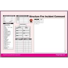 Dms 05564 Structure Fire Incident Command Worksheet Refill