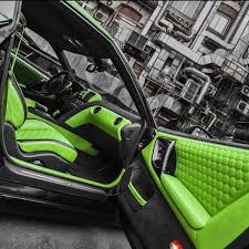 Nissan Gt R Custom Interior Lime Green And Black Hexagon Stitch Pattern Chevy Camaro Nissan Gt R Car Seat Upholstery