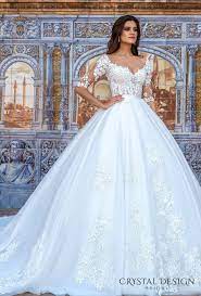 Beautiful Wedding Dresses From The 2017 Crystal Design Collection Sevilla Bridal Campaign Wedding Inspirasi Wedding Dresses Princess Ballgown Ball Gown Wedding Dress Wedding Dresses