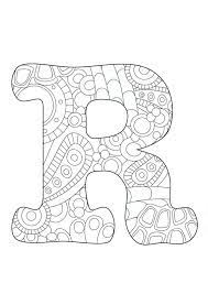 Click on the button below. Letter R Funky Coloring Letters Coloring Pages Shape Coloring Pages