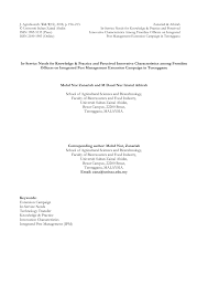 Sesiapa sahaja yang telah mendapati diri mereka terlibat di media sosial akan mendapati, kemungkinan beberapa aspek yang paling buruk dari segi sifat manusia akan diperbesarkan, sebahagiannya disebabkan. Pdf In Service Needs For Knowledge Practice And Perceived Innovative Characteristics Among Frontline Officers On Integrated Pest Management Extension Campaign In Terengganu