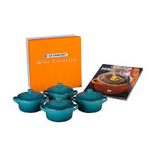 Le Creuset - Mini Cocotte Set Of 4 - 8Oz Caribbean