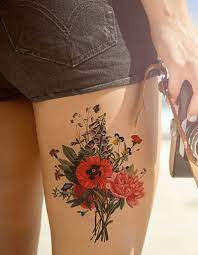 Tatouage Cuisse Fleur 15 Tatouages Sur La Cuisse Qui Nous Font De Belles Jambes Elle