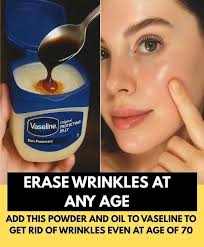 Vaseline DIY jelly for natural wrinkle removal