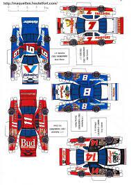 One thing people note about f1 cars is the complexity of the steering wheel controls. 130 Nascar Paper Models Ideas Paper Models Nascar Paper Car