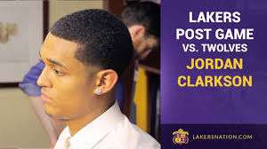 Lakers' rookies jordan clarkson and tarik black had to walk into the arena with pink backpacks and toy baby strol. Pin On Sdh La Lakers