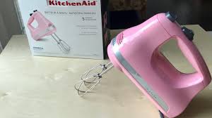 Kitchenaid stainless steel turbo beater accessories. Kitchenaid 5 Speed Ultra Power Hand Mixer Khm512gu Unboxing Chocolate Cupcakes Youtube