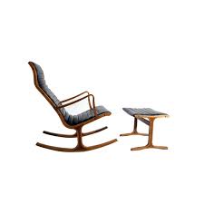 Heron Rocking Chair Ottoman By Mitsumasa Sigasawa 1st Dibs 4 800 Rocking Chair Chair Modern Rocking Chair