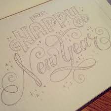 Marykatemcdevittblog New Year Calligraphy Happy New Year Calligraphy Hand Lettering Inspiration