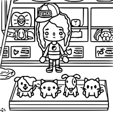 Use your imagination to fill the pages of this doodle book with stylish. Coloring Pages Toca Life Morning Kids