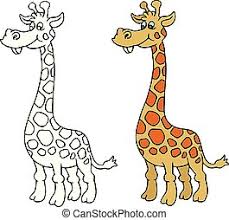 With tenor, maker of gif keyboard, add popular animals animated gifs to your conversations. Coloring Pages For Childrens With Funny Animals Giraffe Canstock