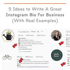 5 Ideas To Write A Great Instagram Bio For Business With Real Examples Andrew Macarthy Social Media Marketing