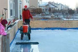 Homemade Zamboni Ice Rink Backyard Rink Backyard Ice Rink