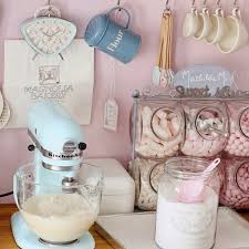 retro sweet kitchen pink and blue pink