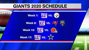 Giants Football Schedule 2022 Giants, Jets Release 2020 Season Schedules - Abc7 New York
