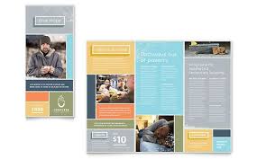 Homeless Shelter Brochure Template Brochure Design Template Brochure Template Brochure