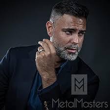 Metal Masters Titanium Men's Wedding Band Engagement Ring with 9 Large  Princess Cut Cubic Zirconia Size 6