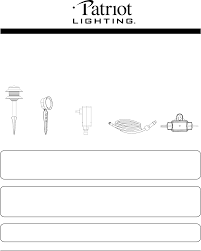 Https Www Manualshelf Com Manual Patriot Lighting Mn39262 Installation Instructions English Html