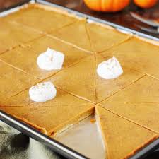 Pumpkin Slab Pie Printable Recipe Recipe Yummly Recipe Pumpkin Slab Pie Pumpkin Pie Recipes Desserts