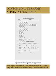 We did not find results for: Contoh Soal Tes Army Alpha Intelegence Test Contoh Soal Terbaru