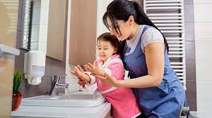 Cek motor spin atau pengering, di model 2 tabung ini motornya juga ada 2 sob. Cara Ajarkan Anak Cuci Tangan Yang Benar Kumparan Com