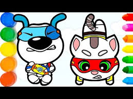Talking tom heroes coloring pages. 42 Coloriage Talking Tom Information Coloriages Gratuits