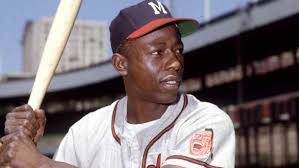 Hank Aaron baseball (Hank Aaron 1955 Topps Baseball 2nd Year Card SGC Very  Good)