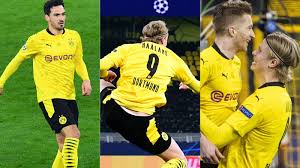 Dortmund's erling haaland celebrates after scoring his side's third goal during the champions league, round of 16, first leg soccer match between sevilla and borussia dortmund at the ramon sanchez pizjuan stadium in seville, spain, wednesday, feb. Duaeoxu8xkah4m